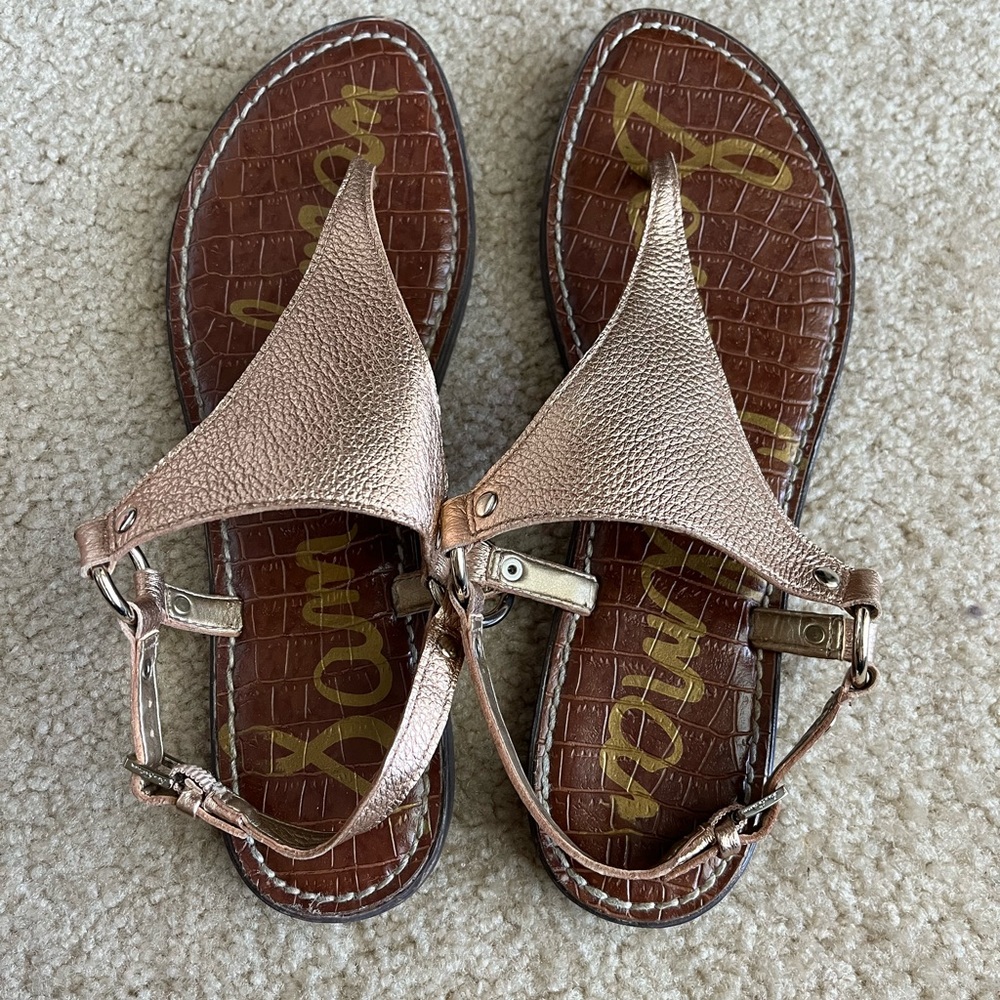 Sam Edelman Rose Gold Sandals - size 8.5